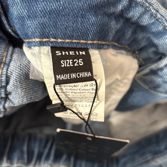 SHEIN Denim Cargo Joggers - Picture 3 of 4